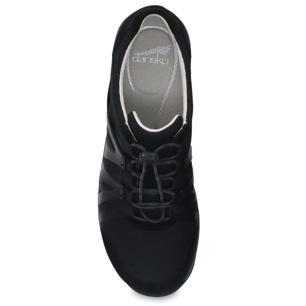 Dansko Henriette Black/Black Suede Sneaker 6.5